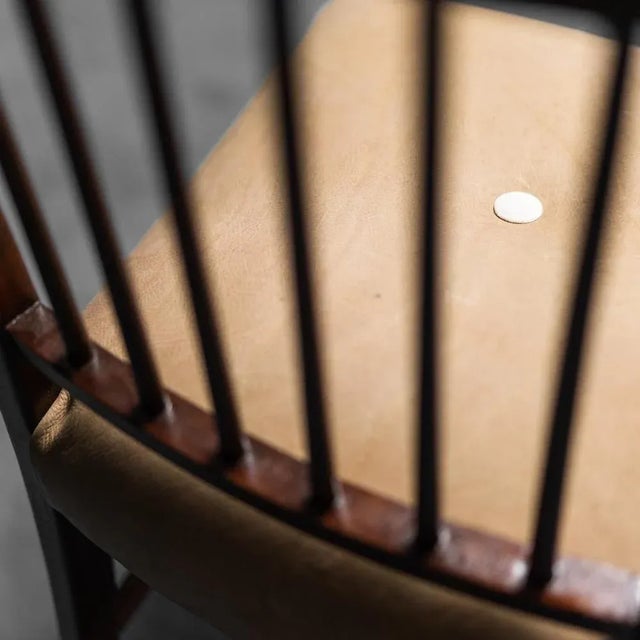 Vintage Wood and Leather Office Chairs, 1950s, Set of 3 For Sale - Image 12 of 14