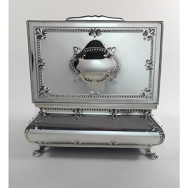 1990s Sterling Silver Jewelry Box, 1990s. For Sale - Image 5 of 6