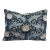 Gp & J Baker "Tulips and Jasmine" Linen Print With Velvet Back Lumbar Pillow, 14" X 20" For Sale