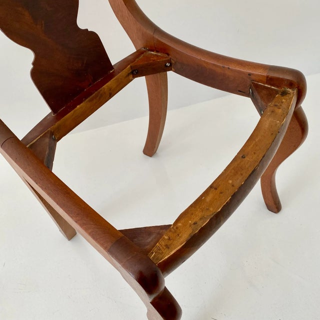Blue African American Furniture Craftsman Thomas Day Side Chairs Circa 1850s For Sale - Image 8 of 12