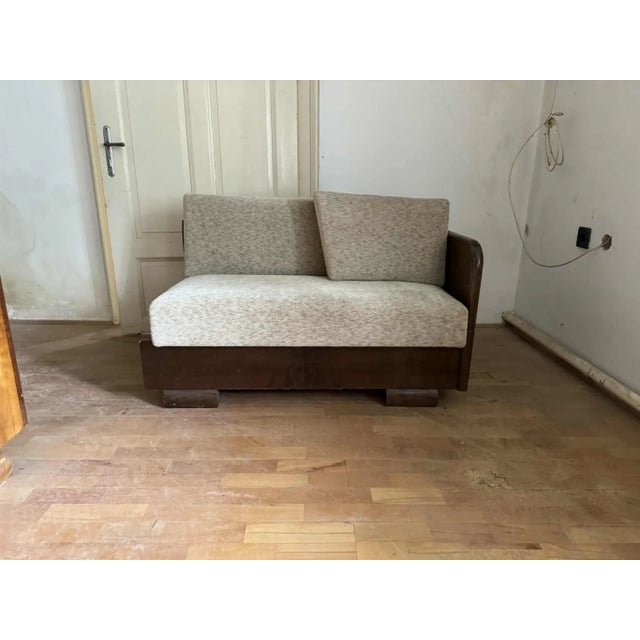 1930s Small Art Deco Sofa, Austria, 1930s For Sale - Image 5 of 5