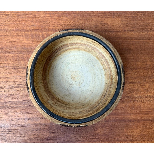 Vintage Danish Pottery Bowl by Jette Hellerøe For Sale - Image 5 of 14