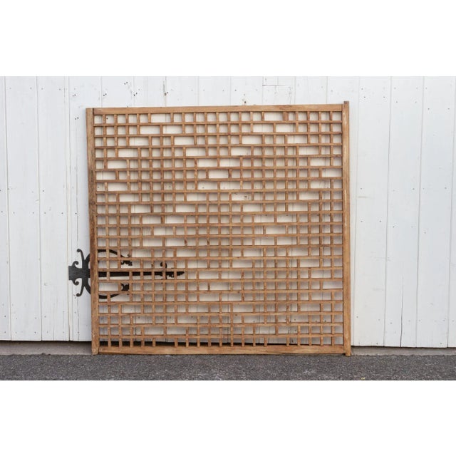 19th Century Early 20th Century Painted Chinese Gate For Sale - Image 5 of 8