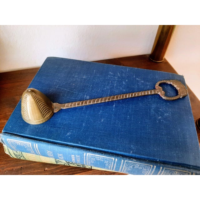 Brass Antique Brass Candle Snuffer For Sale - Image 8 of 8