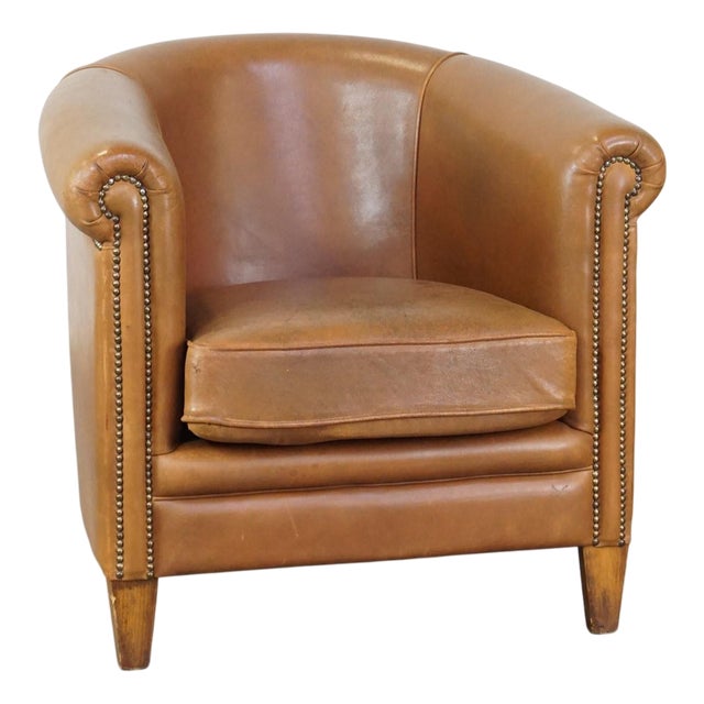 Sheep Leather Club Chair For Sale