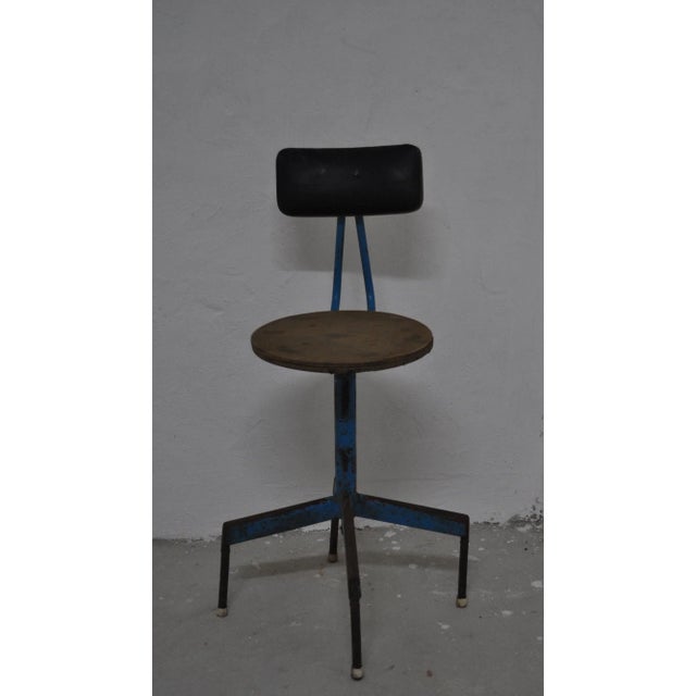 Mid-Century Industrial Iron Chair, 1960s For Sale - Image 9 of 11