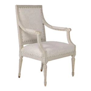 18th Century German Louis XVI Period Beech Wood Armchair in Original Paint