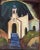 Oil Painting of a Old Chapel in Monte Carlo, Mexico by Edythe Wallach Kidd in the 1940s. The painting is a fine example of...