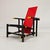 Red and Blue Maestri Series Armchair by Gerrit Thomas Rietveld for Cassina, 1980s For Sale - Image 16 of 18
