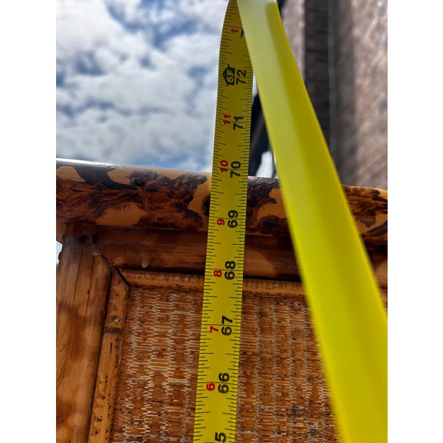 Antique Bamboo Display Cabinet For Sale - Image 15 of 18