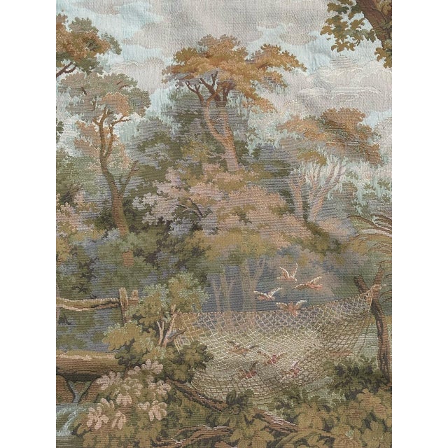 Beige Vintage French Jacquard Tapestry, 1970s For Sale - Image 8 of 18