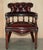 Oxblood Leather Chesterfield Captain's Chairs with Floor Lock Rings, Set of 2 For Sale - Image 4 of 18