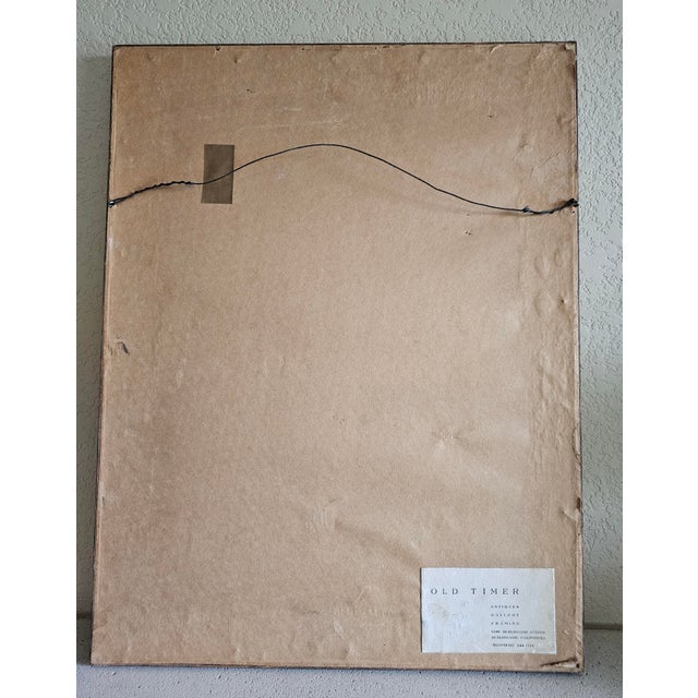 1930s Mid-Century Modernist Draped Figure Watercolor Signed in the Style Henry Moore For Sale - Image 12 of 12