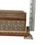 Vintage Large Wood Box Micro Mosaic Inlaid Marquetry With Blue Velvet 17 X 7 X 4.5 For Sale - Image 17 of 17