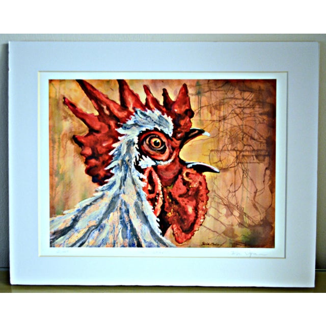 Matted watercolor original print limited edition, numbered 3/60. Entitled "The Scream", signed in pencil by the artist...