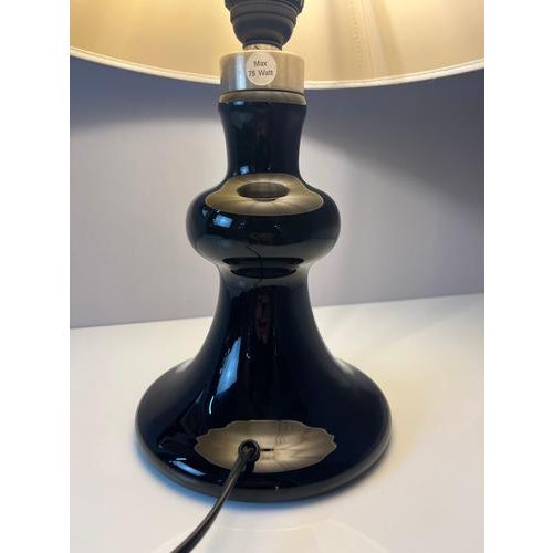 This Backgammon table lamp is an exquisite example of the glass artistry of the Danish manufacturer Holmegaard. The...