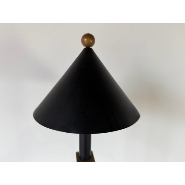 1980s Postmodern Robert Sonneman / George Kovacs Style Memphis Table Lamp For Sale - Image 11 of 11