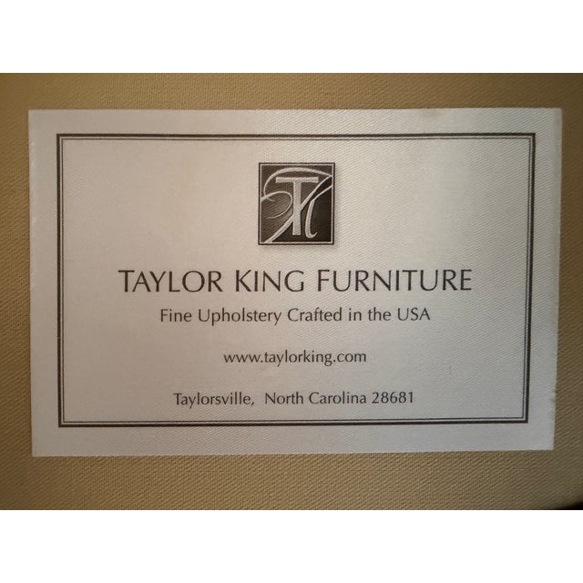 Transitional Taylor King Sectional Sofa With Contrasting Back and Throw Pillows For Sale - Image 9 of 9