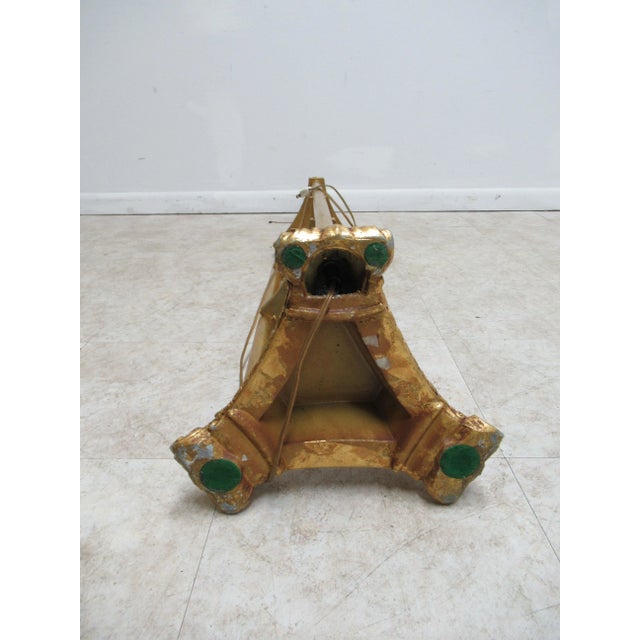 Vintage French Regency Gold Gilt 3 Tier Shelf Floor Lamp For Sale - Image 10 of 12
