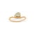 Natural 1ct Paraiba Tourmaline Soltaire Ring Size 6.5 Wave Band in 18k Solid Gold For Sale - Image 10 of 18