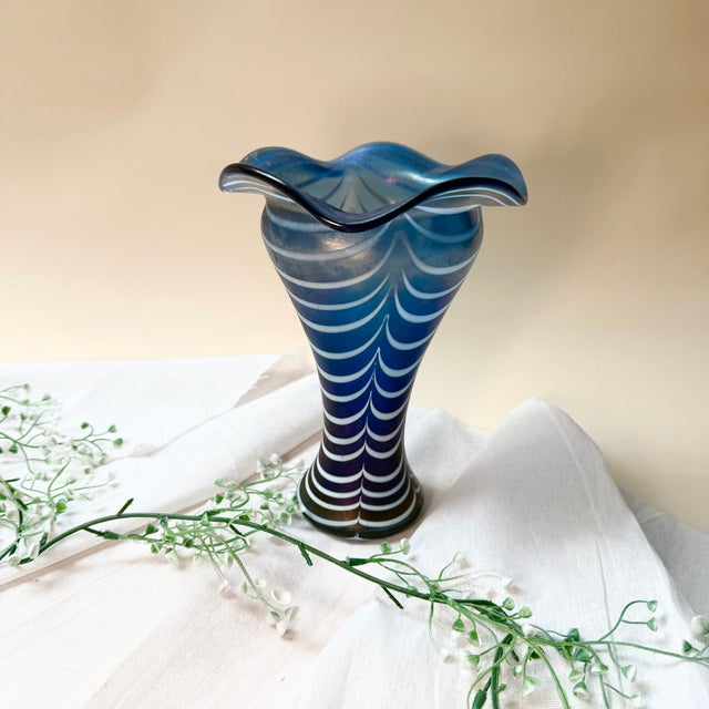 Vintage Mermaid Swirl Vase in Glass, 1970s For Sale - Image 15 of 18