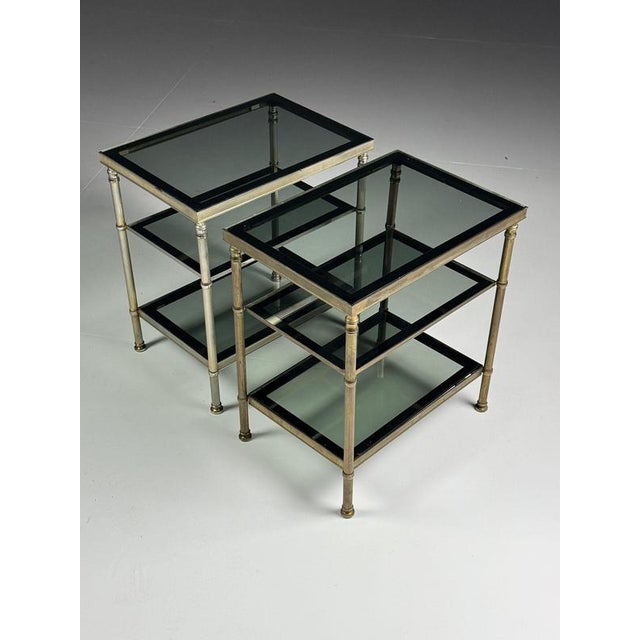 Black Metal Side Tables, 1960s, Set of 2 For Sale - Image 8 of 17