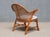 Vintage Armchair in Cherry Wood and Cane and Bouclé by Frits Schlegel, Denmark, 1940s For Sale - Image 10 of 15