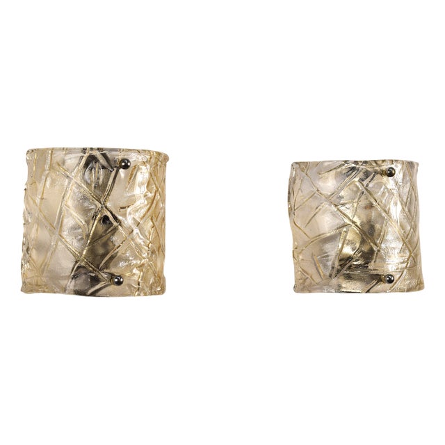 Murano Wall Lamps, 1970, Set of 2 For Sale