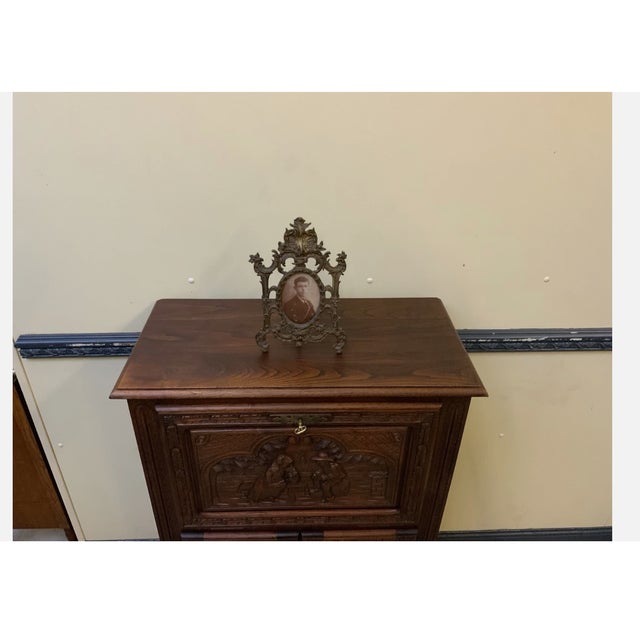 Wood Antique Breton Bar Cabinet, Vertico, 1945 For Sale - Image 7 of 10