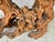 Vintage Sculptural Natural Burlwood Root Dining Table With Rectangular Glass Top For Sale In Tampa - Image 6 of 18