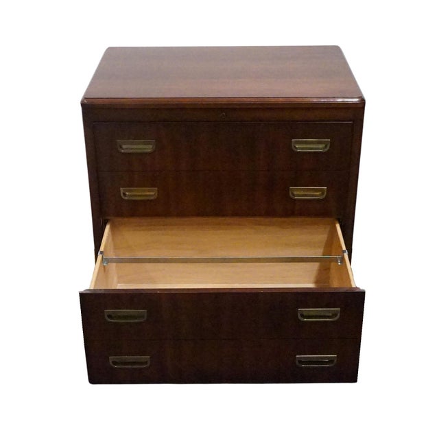 Wood Mount Airy Solid Mahogany Traditional Contemporary 32" File Cabinet 1748-536 For Sale - Image 7 of 11