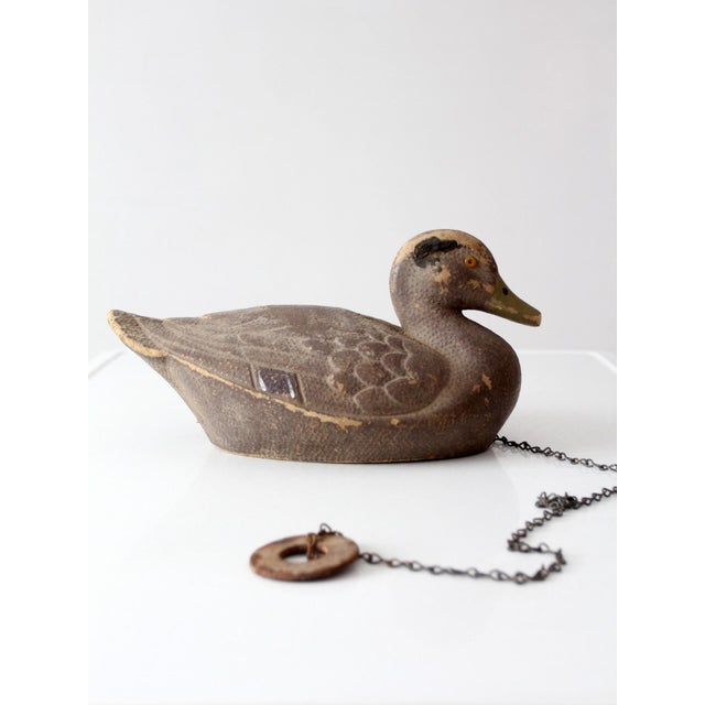 1950s General Fibre Ariduk Mallard Hen Duck Decoy For Sale - Image 12 of 16