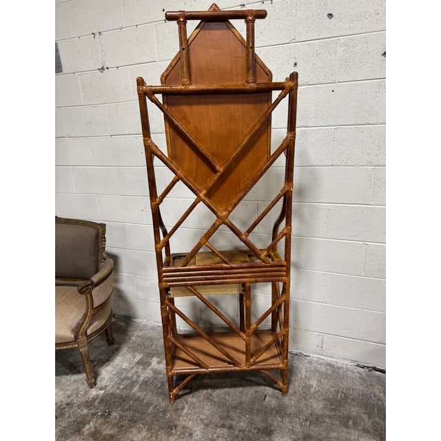 Maitland - Smith Maitland Smith Burnt Bamboo English Style Hall Tree For Sale - Image 4 of 12