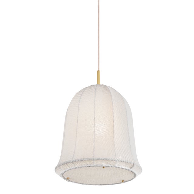 2020s Mitzi Risa 14 in. 1 Light Pendant in Aged Brass Finish For Sale - Image 5 of 5