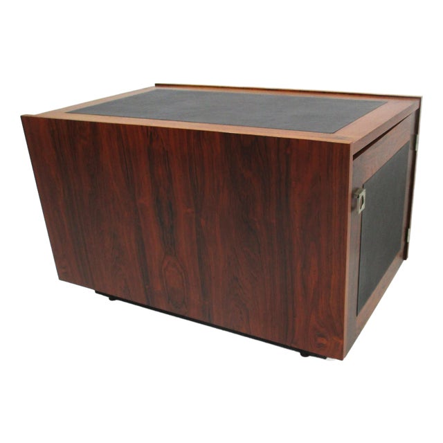 Johannes Sorth Rosewood Side Table Cube for Bornholm Denmark For Sale