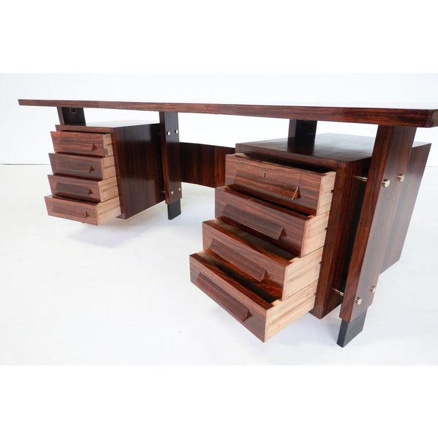 Mid-Century Modern Desk in Wood, Italy, 1960s For Sale - Image 6 of 17