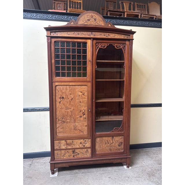 Art Nouveau Cabinet in Walnut, 1900s For Sale - Image 14 of 14