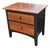 Vtg. Ethan Allen Transitional Style Two Drawer Black & Cherry Nightstand For Sale