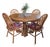 Vintage Thomasville Solid Oak Pedestal Dining Set - Complete 7-Pc Set W/ Leaves & Chairs For Sale