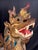 Antique c.1920's/30's Pair of Monumental Burmese Carved Wood Gilt Temple Guardian Lions / Foo Dogs For Sale In Providence - Image 6 of 18
