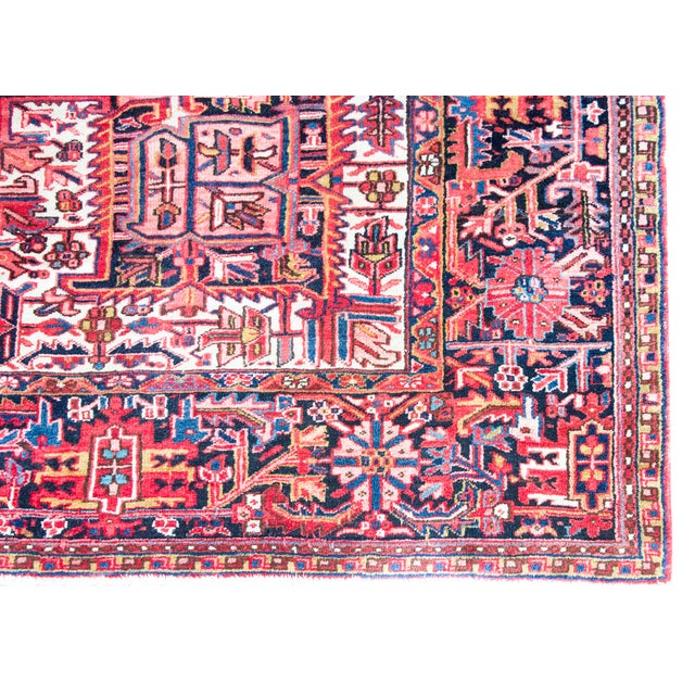 Mid 20th Century Persian Heriz Rug For Sale - Image 14 of 16