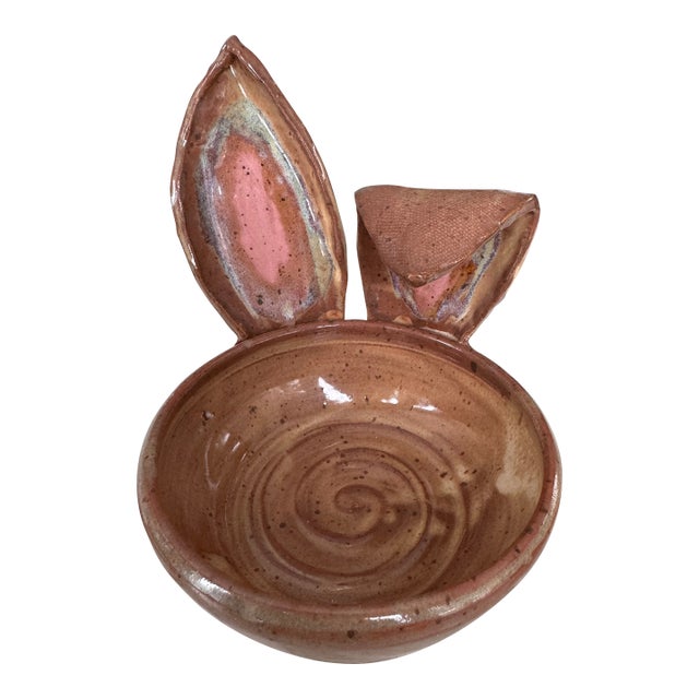 Studio Art Easter Bunny Rabbit Trinket Tray / Candy Dish For Sale