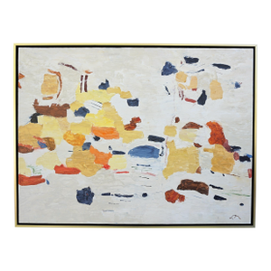 "Child's Play" Abstract Painting by Laurie MacMillan, Framed