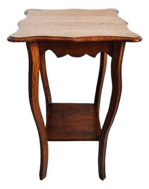 Tall Art Nouveau Plant Table in Oak, 1920s