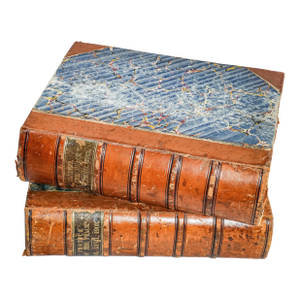 Pair of 2, Early 20th Century Large Leather Spine Volumes the Justice of the Peace Books Legal English Law History