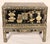 Chinese black lacquer and gilt decorated two door trunk on stand, circa 1930's. With a rectangular top with gilt decorated...