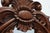 French Carved Walnut Oval Mirror with Pierced Acanthus Crest, 1900 For Sale - Image 10 of 11