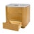 2020s Genoa 36 in. W Rectangular Wood & Quartz 2 Drawer Single Sink Bathroom Vanity, Light Oak For Sale - Image 5 of 11