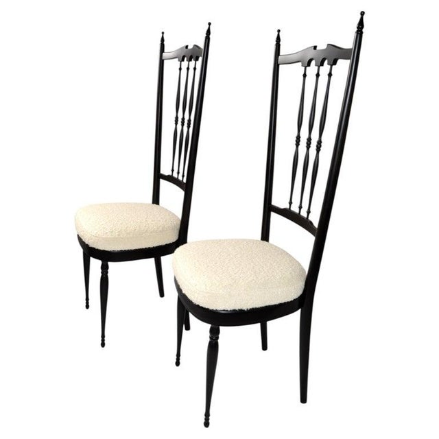 1950s Pozzi & Verga Attributed Mid-Century Modern Sculptural Wooden Side Chairs Italy 1950, Pair For Sale - Image 5 of 17