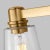 Metal Chapman & Myers by Visual Comfort Studio Alessa 3-Light Bath Vanity Sconce in Burnished Brass For Sale - Image 7 of 8